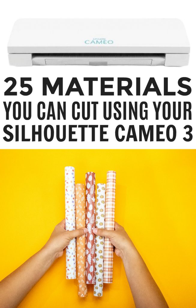 Can You Use A Silhouette Cameo With A Tablet 25 Materials You Can Cut with Your Silhouette Cameo 3 - Makers Gonna Learn