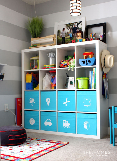 Image Labeled Toy Bins