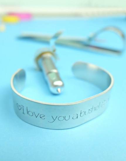 Engraved Quote Bracelet