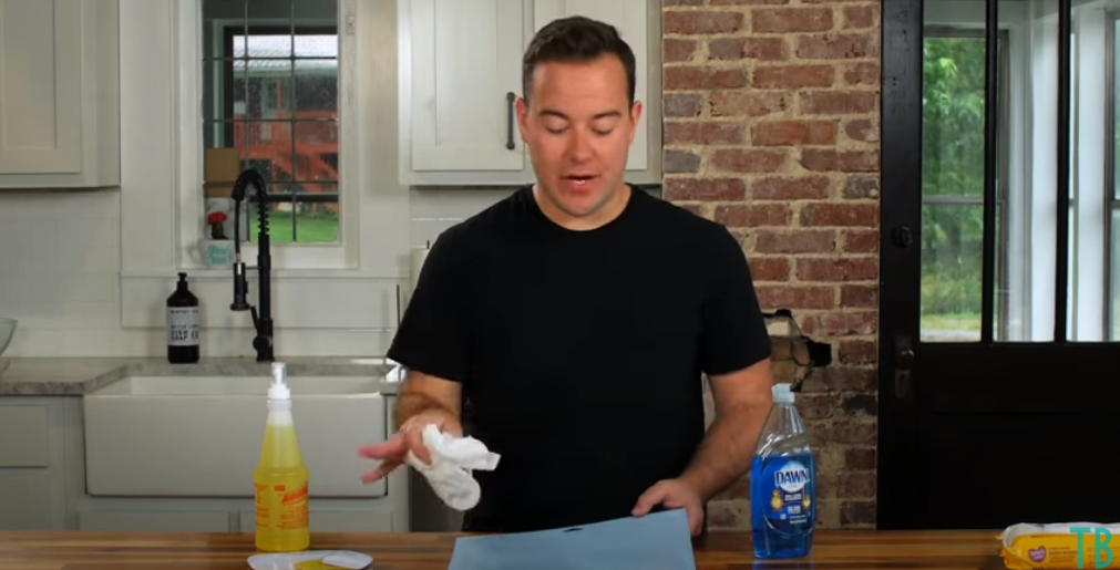 Gently Go Over The Wet Cutting Mat With A Paper Towel