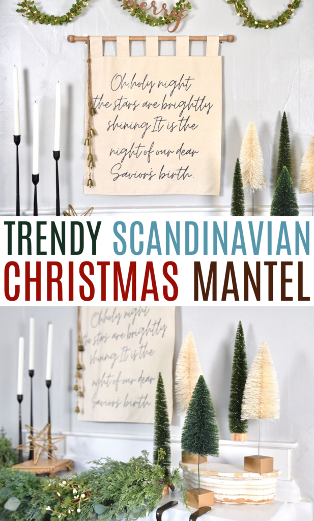 Scandinavian Christmas Mantel