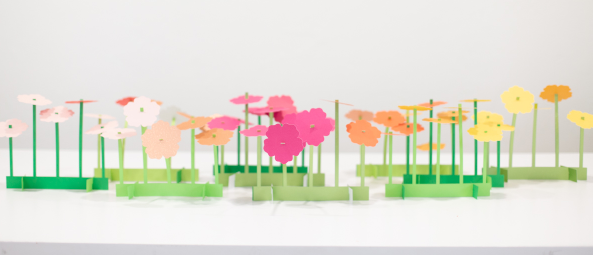 Paper Flower Spring Centerpiece