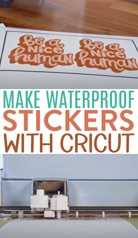 Make Waterproof Stickers With Cricut Tutorial