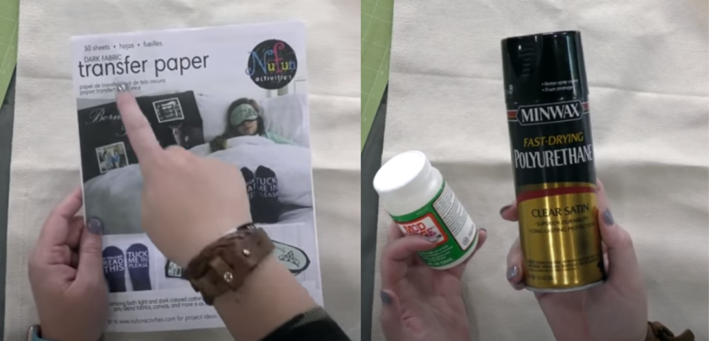 Supplies Needed for sealing iron on vinyl