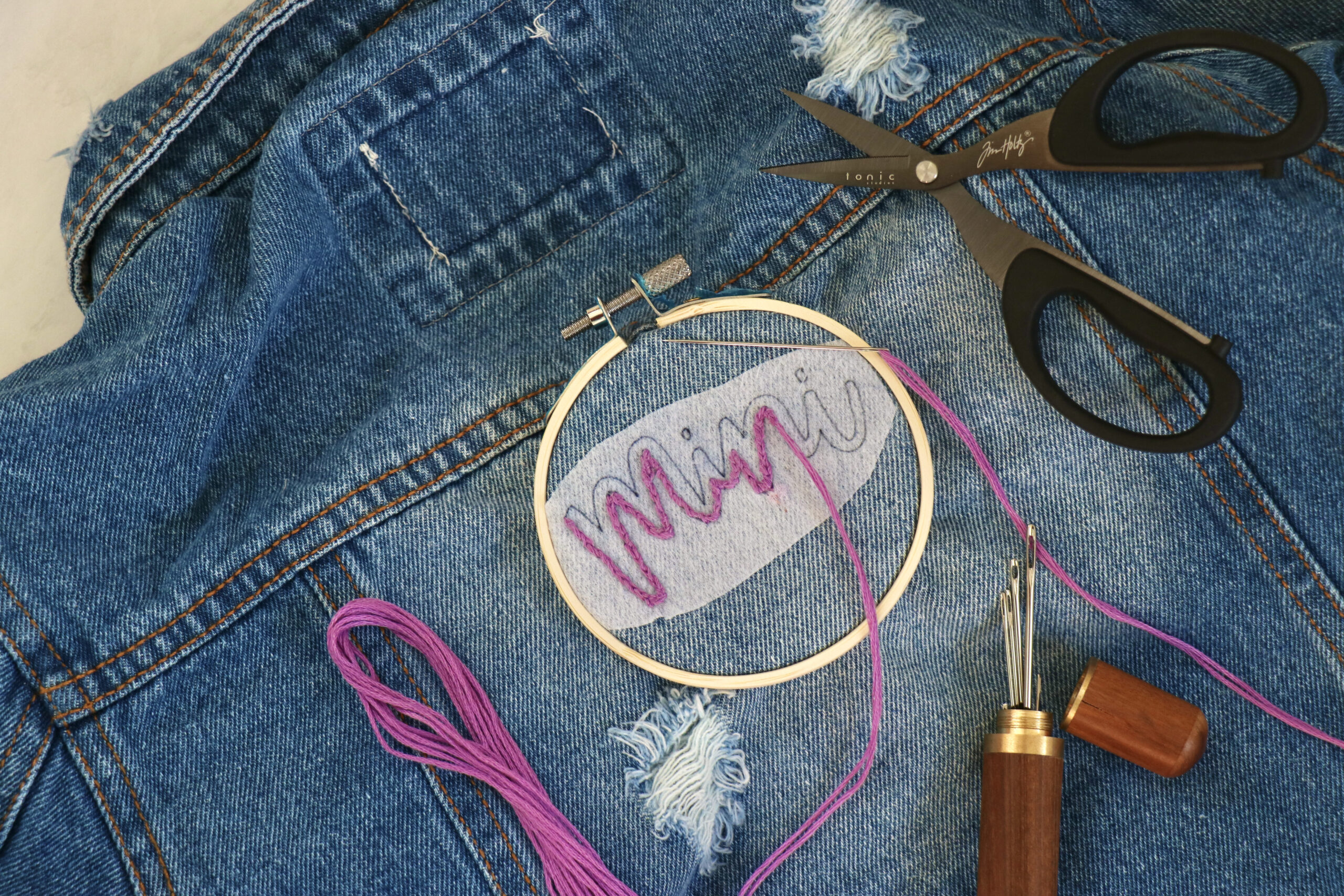 Embroidered Baby Denim Jacket Featured image