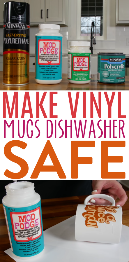 Make Vinyl Mugs Dishwasher Safe