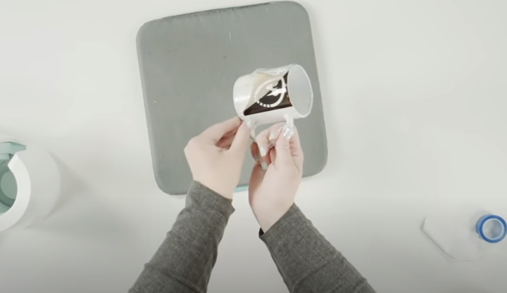 Carefully Peel Away The Tape And Peel Up The Infusible Ink Sheet