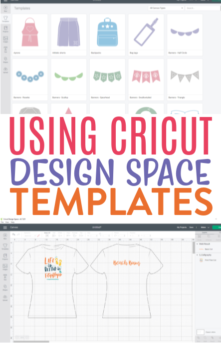 Using Cricut Design Space Templates