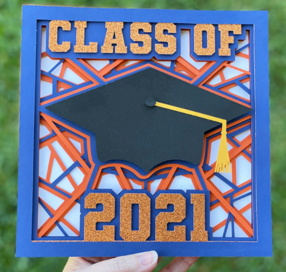 Layered Graduation Shadow Box