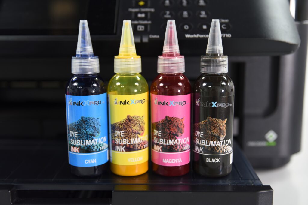 bottles of sublimation ink