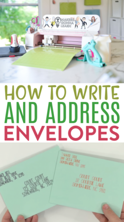 Writing and Addressing Envelopes With Your Cricut - Makers Gonna Learn