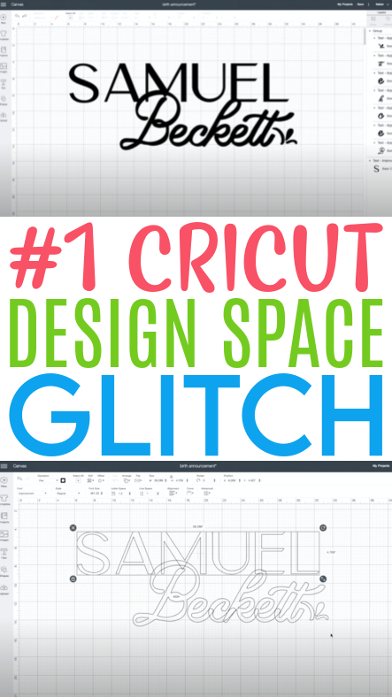 1 Cricut Design Space Glitch