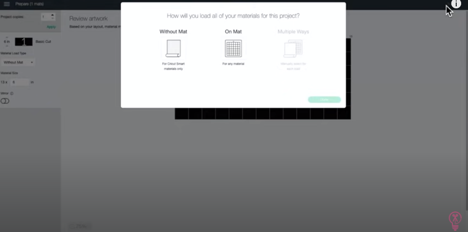 Click Make It And Choose With Or Without Mat