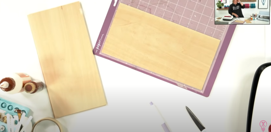 Place Basswood On Stronggrip Cutting Mat