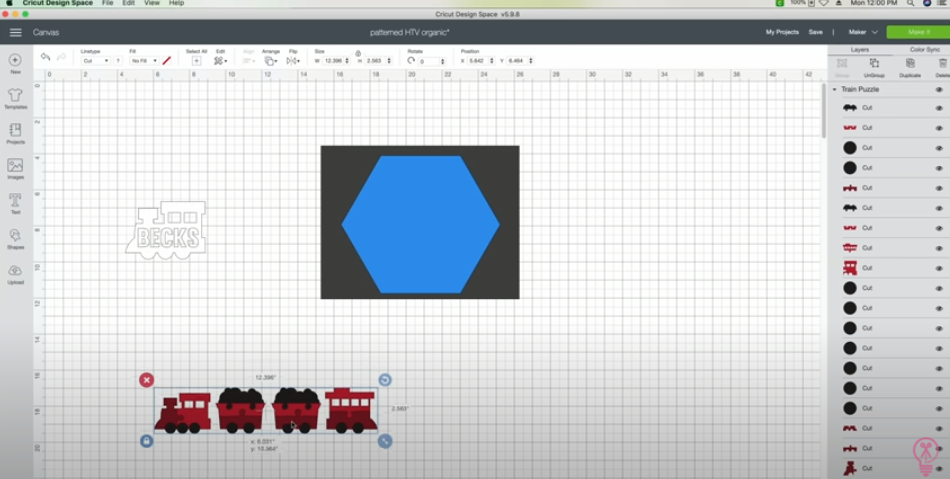 Train Cut File