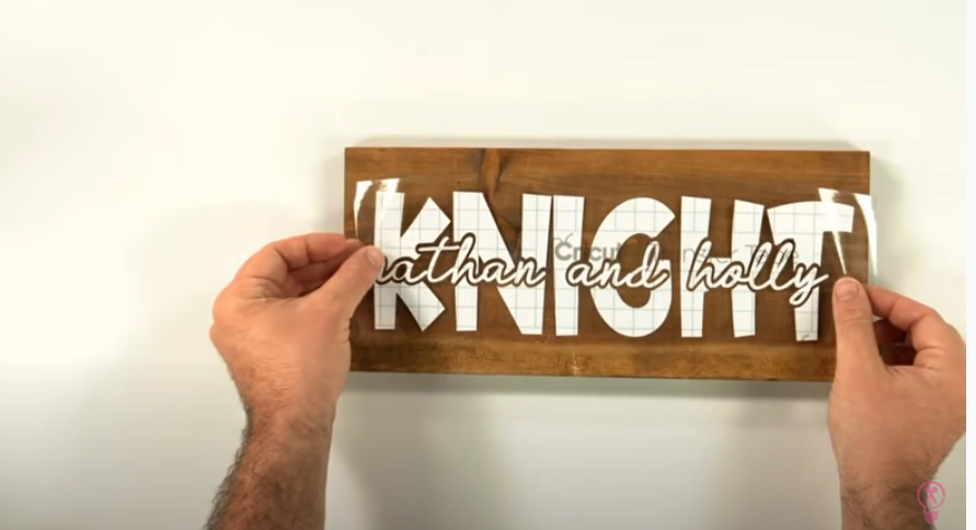 Apply Design To Wooden Sign