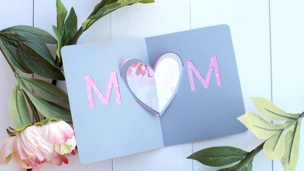 Mothers Day Heart Pop Up Card