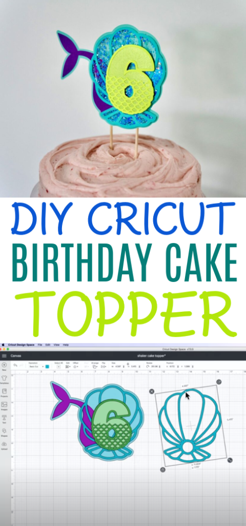 Diy Cricut Birthday Cake Topper