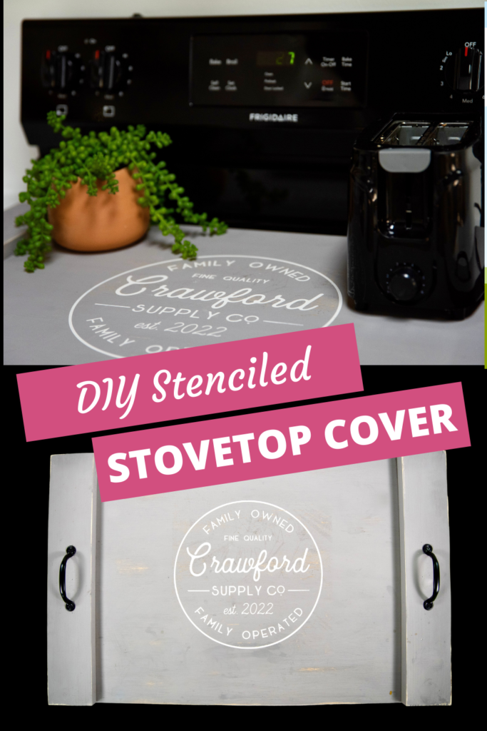 Diy Stenciled Stovetop Cover