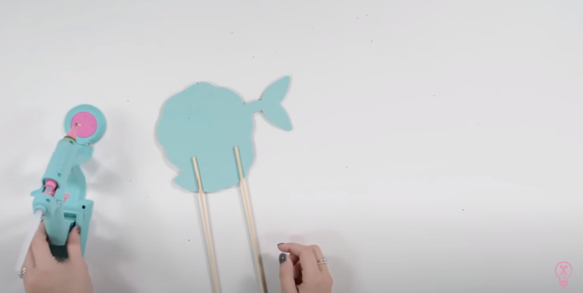 Attach Dowels To The Back Of The Cake Topper 1