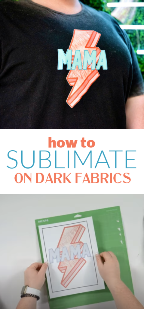 HOW TO USE SUBLIMATION HTV FOR DARK FABRIC--NEW