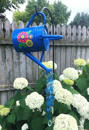 Diy Watering Can Garden Ornament