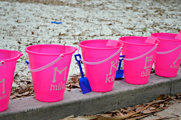 Personalized Sand Buckets