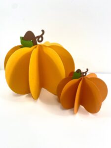 3d Fall Paper Pumpkins