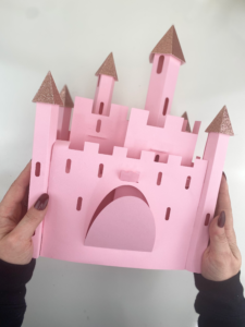 how to draw a 3d castle