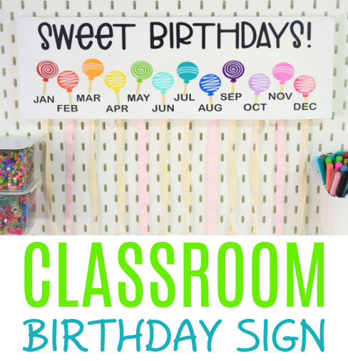 Classroom Birthday Sign