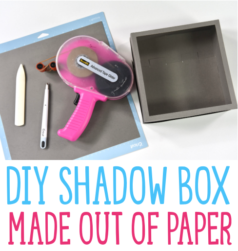 Diy Shadow Box Made Out Of Paper