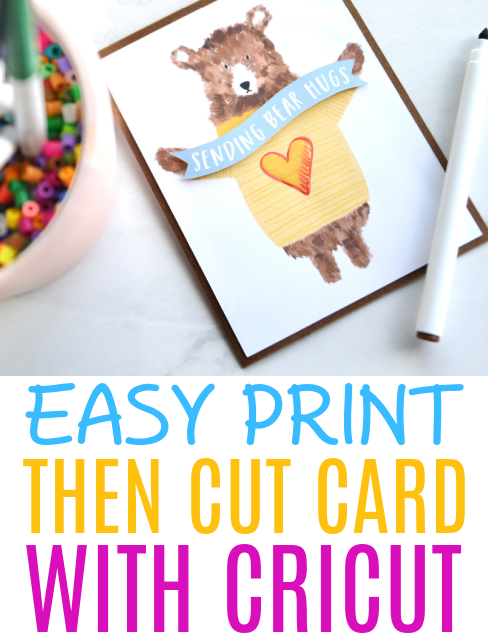 Easy Print Then Cut Card - Makers Gonna Learn