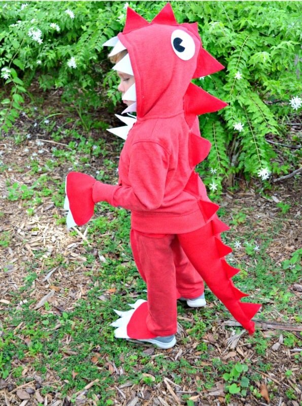 No Sew Dinosaur Costume2