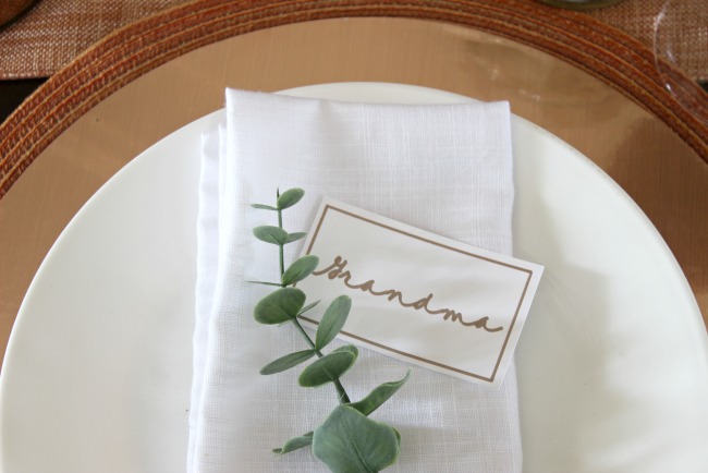 Personalized Place Setting Cards