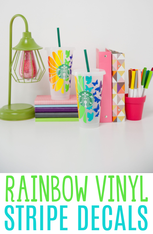 Rainbow Vinyl Stripe Decals
