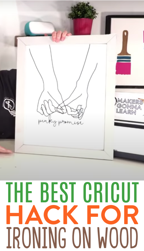 The Best Cricut Beginner Hack For Ironing On Wood