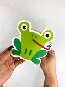 Frog Shaped Greeting Card