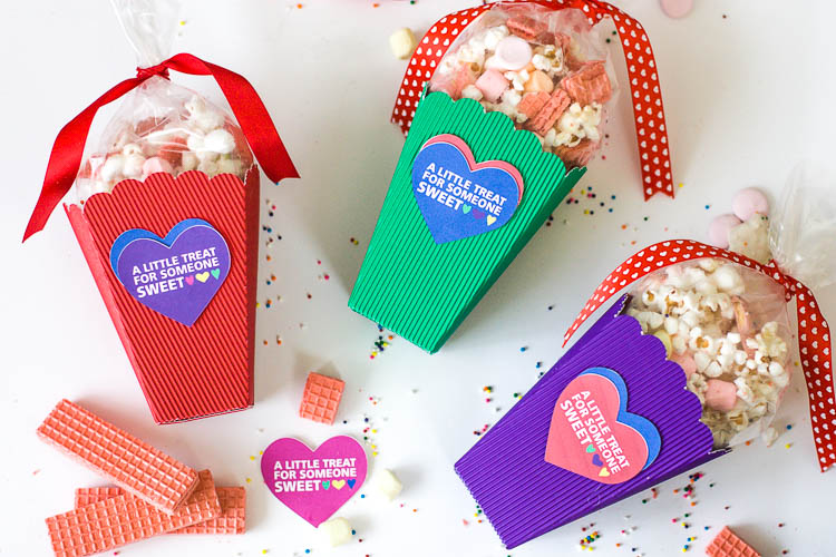 Diy Valentine Popcorn Boxes