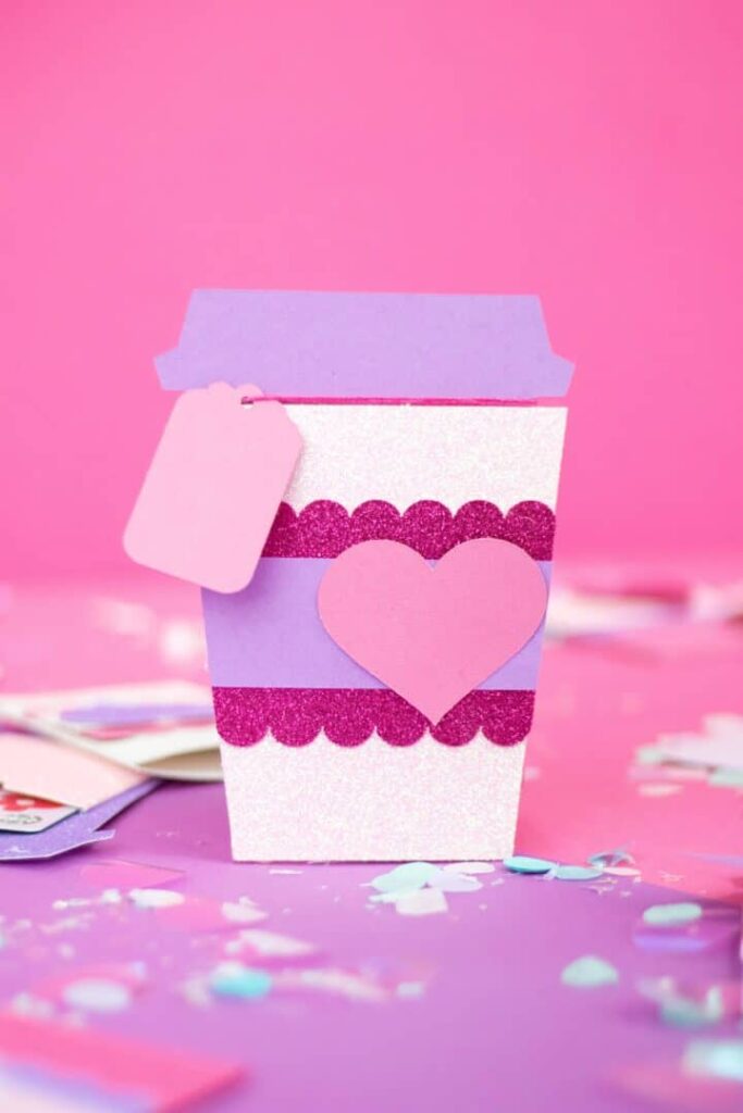 Valentine's Day Coffee Cup Gift Card Holder2