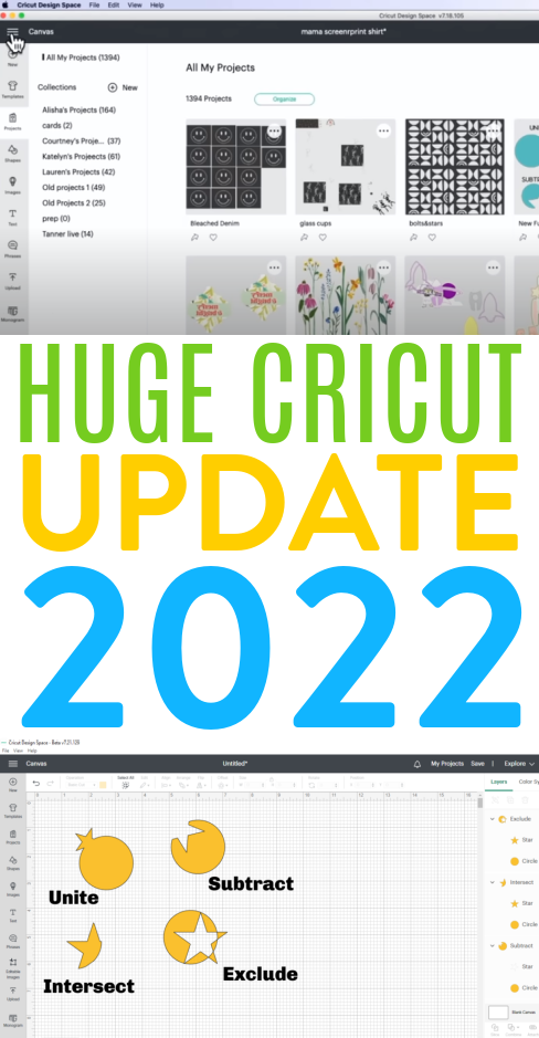 Huge Cricut Update 2022